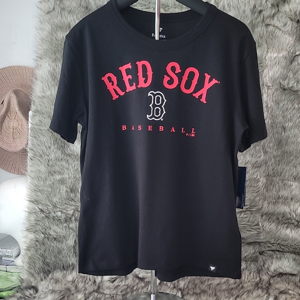 Fanatics Black Red Sox T-Shirt   NWT